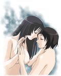  bangs blunt_bangs breasts ga-rei ga-rei_zero hime_cut isayama_yomi long_hair medium_breasts multiple_girls nipples nude sabachiyo_land tsuchimiya_kagura yuri 