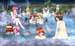  6+girls agito_(nanoha) ass blonde_hair breasts brown_hair caro_ru_lushe covering cropped erio_mondial everyone fate_testarossa flat_chest ginga_nakajima hair_down highres large_breasts long_hair lyrical_nanoha mahou_shoujo_lyrical_nanoha_strikers medium_breasts multiple_girls multiple_moons naked_towel nude nude_cover official_art okuda_yasuhiro onsen orange_hair pink_hair purple_hair red_hair shamal short_hair siblings signum sisters small_breasts subaru_nakajima takamachi_nanoha teana_lanster towel towel_on_head very_long_hair vita vivio wallpaper yagami_hayate 