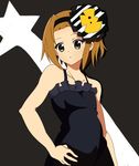  :o brown_eyes brown_hair camisole don't_say_&quot;lazy&quot; dress flower frills hair_flower hair_ornament hairband k-on! miracle short_hair solo tainaka_ritsu tomboy 