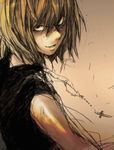  artist_request cross death_note jewelry lowres male_focus mello necklace solo source_request 
