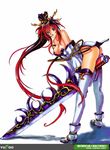  banpresto breasts highres nanbu_kaguya super_robot_wars super_robot_wars_og_saga_mugen_no_frontier sword weapon 