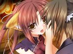  1girl animal_ears game_cg kiss minazuki_haruka mio_(relict2) relict2 saliva saliva_trail 