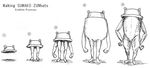  comparison evolution greyscale hat highres monochrome moriya_suwako no_humans parody pyonta surumelock touhou 