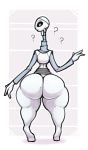  alien big_butt biped bottomless butt clothed clothing digital_media_(artwork) female humanoid kaminoan looking_at_viewer looking_back rattie simple_background solo star_wars thick_thighs wide_hips 