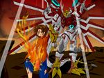  blood cuts daimon_masaru digimon digimon_savers fire injury shinegreymon 