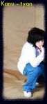  black_eyes black_hair caucasian cosplay crossdressing death_note kanu-tyan l_(death_note) l_(death_note)_(cosplay) lowres photo self_upload solo wig 