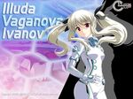  bodysuit clock_up clockup dyogrammaton illuda_vaganova_ivanov red_eyes silver_hair twintails wallpaper 