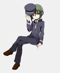  1boy angel_beats! full_body hat male male_focus naoi_(angel_beats!) naoi_ayato necktie simple_background solo white_background 