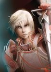  armor blonde_hair eva_lara grey_eyes hunter_of_tales knight solo sword weapon 