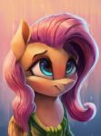  2019 absurd_res equine female feral fluttershy_(mlp) friendship_is_magic hi_res mammal my_little_pony pegasus solo vanillaghosties wings 