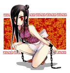  chain china_dress chinese_clothes copyright_request cuffs dress momoyama_nozomu solo 
