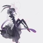  bad_id bad_pixiv_id black_dress black_hair blue_eyes bow character_request dress gen_1_pokemon mewtwo pantyhose pechika pokemon pokemon_(creature) ribbon white_background 