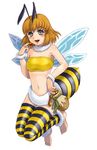  1girl bee bee_girl bug honey honeybee insect insect_girl kenkou_cross kenkou_kurosu mamono_girl_lover monster_girl monster_girl_encyclopedia wings 