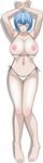  ayanami_rei blush bra bra_pull breasts eyes_closed feet flying_tree_frog highres large_breasts lingerie long_image neon_genesis_evangelion panties side-tie_panties tall_image underwear 