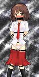  a.ringo bdsm blush bondage bound cloth_gag gag gagged highres improvised_gag over_the_mouth_gag panties see-through solo suzumiya_haruhi suzumiya_haruhi_no_yuuutsu tears underwear 