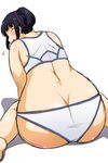  ass back bikini blush itou_yukino kneeling looking_back plump real_drive solo swimsuit utamaro 