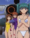  aircraft airplane artist_request bikini day doi_shizuha honjou_mikaze jet kikuhara_karin multiple_girls nakamura_ayamo side-tie_bikini stratos_4 swimsuit tsr-2 