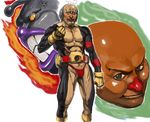  angry anpanman baikinman bald bodypaint jam_ojisan jintetsu male_focus multiple_boys muscle 