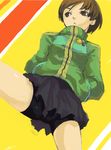  bad_id bad_pixiv_id bike_shorts persona persona_4 pomp satonaka_chie short_hair solo 