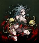  araki_maki breasts cleavage cloud_of_darkness demon_girl elbow_gloves final_fantasy final_fantasy_iii gloves large_breasts legs red_eyes revealing_clothes silver_hair solo thighs 