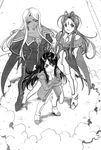  ah_my_goddess belldandy fujishima_kousuke monochrome skuld urd 