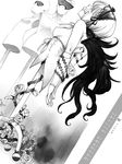  arms_behind_back ball_gag bdsm bondage bound breasts corset doll_joints dutch_angle flower gag gagged greyscale long_hair mannequin mask medium_breasts monochrome moruga nipples plant ribbon rose rozen_maiden solo suigintou thorns vines wings 