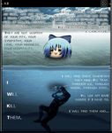  animated animated_gif blue_hair bouncing bow cirno comic english goggles hair_bow hair_ornament ice ninja sneaking_suit snow sun_(artist) text_focus touhou underwater water yukkuri_shiteitte_ne 