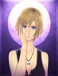  aya_brea bad_id bad_pixiv_id blonde_hair blue_eyes jewelry moon necklace parasite_eve parasite_eve_the_3rd_birthday sakimori_(hououbds) short_hair solo tears vest 