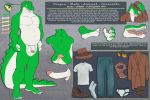  alligator anthro belt butt claws clothing cregon crocodile crocodilian eyewear fedora hat jeans male model_sheet pants penis reptile scalie scarf sunglasses undershirt whitefeathersrain 