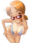  bikini erect_nipples nami nami_(one_piece) one_piece sunglasses swimsuit tan tanline tanlines 