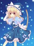  bad_id bad_pixiv_id blonde_hair blush hat kirisame_marisa long_hair mizuse_ruka ribbon solo star touhou witch witch_hat 