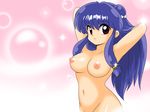  arms_up breasts kj_(k777) large_breasts nipples nude purple_hair ranma_1/2 red_eyes shampoo_(ranma_1/2) solo 