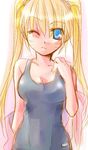  1girl blonde_hair blue_eyes genderswap lowres mako_(omega_plus) naruko naruto sexy_no_jutsu solo swimsuit uzumaki_naruto wink 