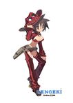  belt beltskirt breasts cowboy_hat disgaea gunslinger_(disgaea) harada_takehito hat makai_senki_disgaea_3 medium_breasts solo western 