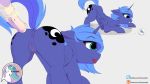  anus butt dildo disembodied_hand equine female friendship_is_magic horn horse incest kosame mammal my_little_pony pony presenting presenting_pussy princess_celestia_(mlp) princess_luna_(mlp) pussy sex_toy sibling sisters trollface winged_unicorn wings 