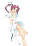  :d aqua_ribbon arms_behind_back bare_arms bare_shoulders blush brown_hair dress eyebrows_visible_through_hair f-ism from_behind from_below gloves hair_ribbon highres holding leg_up long_hair looking_at_viewer looking_back looking_down murakami_suigun open_mouth original panties pantyshot purple_eyes ribbon simple_background sleeveless sleeveless_dress smile solo standing standing_on_one_leg twintails twirl_baton underwear upskirt v_arms white_background white_dress white_footwear white_gloves white_panties 