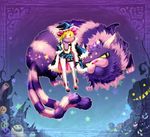  animal_ears bad_id bad_pixiv_id bakeneko blonde_hair cat cat_ears copyright_request fake_animal_ears gin_(oyoyo) halloween hat hat_with_ears monster purple_eyes solo witch_hat 