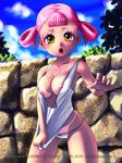  breasts copyright_request highres medium_breasts nipples nude pink_hair short_hair solo sugimoto_yoshiaki 