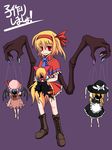  alice_margatroid alternate_wings blonde_hair character_doll doll flandre_scarlet horror_(theme) if_they_mated kirisame_marisa multicolored multicolored_nails n_(ruff) nail_polish puppet red_eyes remilia_scarlet ribbon shanghai_doll short_hair solo touhou wings yandere 