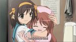  animated_gif asahina_mikuru cap consoling evil_grin evil_smile fansub gif grin hair hand_on_head headlock lowres molestation molesting petting rubbing screencap smile subtitled suzumiya_haruhi suzumiya_haruhi_no_yuuutsu touching_hair touching_head 