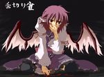  bad_id bad_pixiv_id blood hat mystia_lorelei nejime pink_hair short_hair solo tears touhou translated wings 