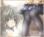  clannad gisarme hat hikarizaka_private_high_school_uniform ibuki_fuuko pantyhose party_hat school_uniform starfish tears yellow_eyes 