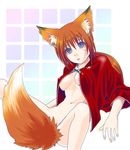  animal_ears bad_id bad_pixiv_id bottomless fox_ears fox_tail genderswap genderswap_(mtf) himura_kenshin nameko_(mds) rurouni_kenshin solo tail 