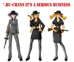  2ch.ru dvach-tan gun huyase mascot ru-chans slavya-tan unyl-tan weapon 