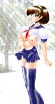  breasts censored large_breasts multi_breast nipples school_uniform schoolgirl serafuku 