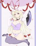  bad_id bad_pixiv_id blonde_hair breasts bustier cleavage elbow_gloves fan gloves hat highres large_breasts lingerie long_hair panties red_eyes ribbon solo suzume_miku thighhighs touhou underwear white_gloves wide_hips yakumo_yukari 