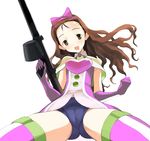  a1 brown_hair cameltoe cosmic_&amp;_funny_(idolmaster) idolmaster idolmaster_(classic) idolmaster_1 long_hair minase_iori parody solo world_witches_series 