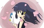  artist_request blue_eyes blue_hair cosplay furude_rika furude_rika_(cosplay) gen_4_pokemon higurashi_no_naku_koro_ni hikari_(pokemon) long_hair lowres mask parody piplup pokemon solo 