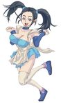  black_hair blue_dragon bouquet_(blue_dragon) breasts choker cleavage large_breasts long_hair pink_eyes solo teruki thighhighs twintails 