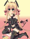  bad_id bad_pixiv_id blonde_hair hayate_no_gotoku! long_hair sanzen'in_nagi solo thighhighs twintails ueno_tomo 